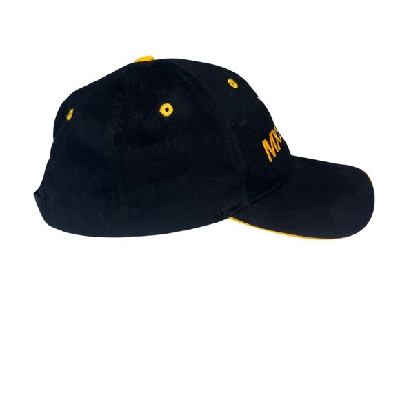 Sportsman MX Sport Baseball Cap Embroidered Logo Black Yellow Adjustable - Picture 6 of 7